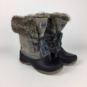 Khombu The Slope Waterproof Gray Winter Snow Boots 7